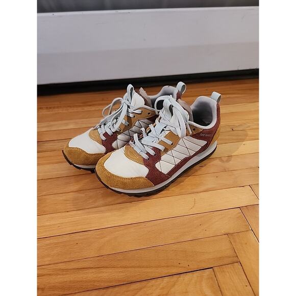 MERRELL Alpine Tan Multicolor Sneaker Gym Shoe Walking Comfort Size 7M READ - Picture 1 of 9
